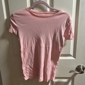 JOE Fresh Full Length 100% Cotton Pink Salmon color T shirt